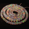 15 inches Full Blue Transeparent Awesome Beautifull ETHIOPIAN Opal Micro Faceted Rondell Beads Fully Fire Every Beads Huge Size 6 - 3 mm approx--FULL Strand --Super Rare Inside Fire --Very Rare Quality